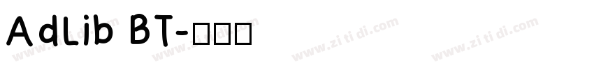 AdLib BT字体转换